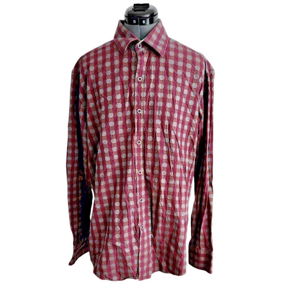 Robert Graham Telluride Ski Lift Snowman‎ Button Up Shirt Size L